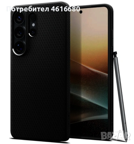 SPIGEN case LIQUID AIR за SAMSUNG S26 matte black, SPIGEN ULTRA HYBRID for SAMSUNG S26 crystal clear, снимка 7 - Калъфи, кейсове - 53890054