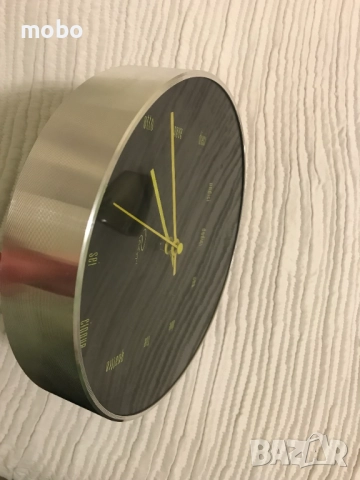 Безшумен нов стенен часовник, марка Philippi/ Германия, диаметър 20см. , снимка 5 - Стенни часовници - 51995588