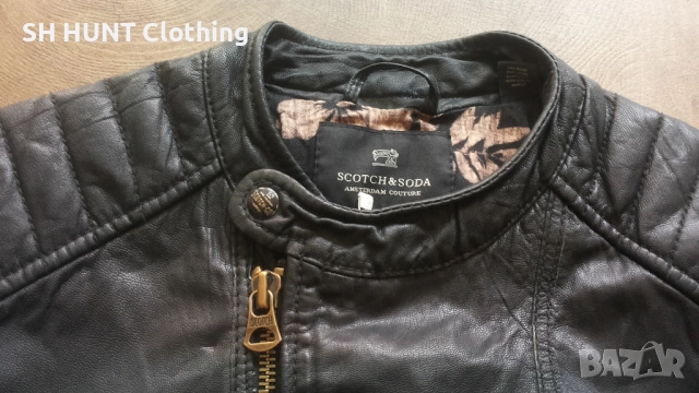 SCOTCH AND SODA Real Leather Jacket Размер M мъжко яке естествена кожа 37-67, снимка 4 - Якета - 52159661