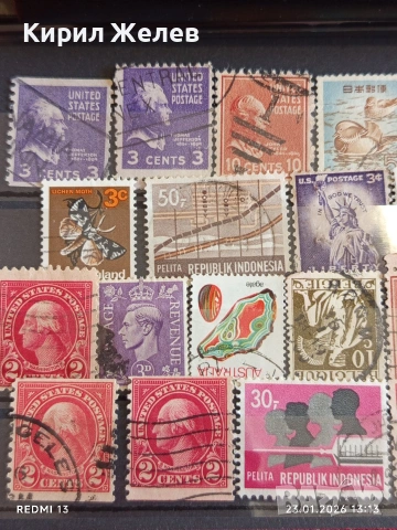 Стари пощенски марки от цял свят смесени АМЕРИКАНСКИ ПРЕЗИДЕНТИ за КОЛЕКЦИЯ 51590, снимка 2 - Филателия - 53199358