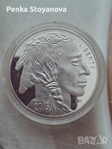 Сребърна монета-Буфало,1oz ,0.900