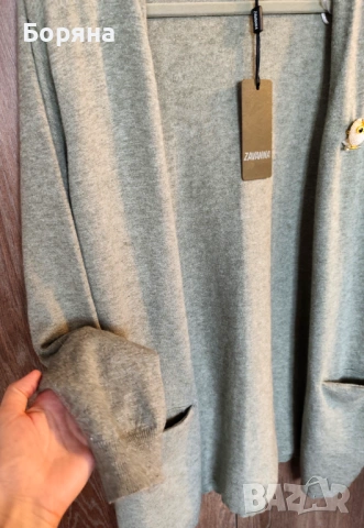 Zavanna нова с етикет дълга жилетка с брошка, снимка 13 - Жилетки - 53724927