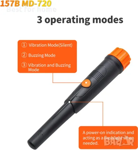 Металотърсач, GP-Pointer SUNPOW Pinpointer, IP68, снимка 4 - Други ценни предмети - 50310861