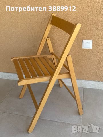 Продавам 3 бр. дървени столчета за тераса,градина, снимка 2 - Градински мебели, декорация  - 46408761