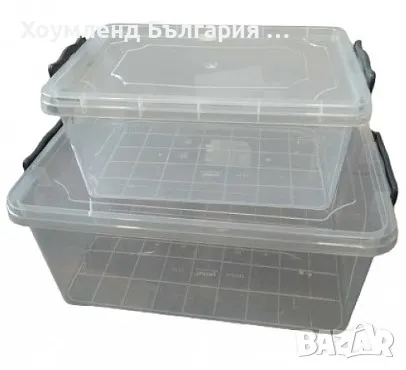 Големи PVC кутии с капак за съхраняване, снимка 2 - Кутии за храна - 50270006
