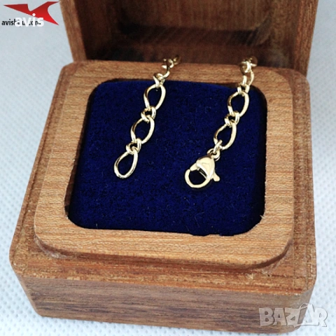 Синджир с 14К златно покритие 254581, снимка 2 - Колиета, медальони, синджири - 53281584
