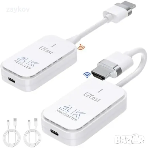4K@30Hz безжичен HDMI предавател и приемник, 1920*1080@120Hz, 50m обхват, снимка 1