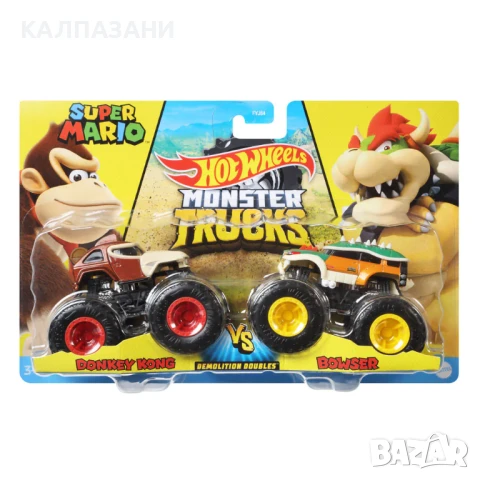 HOT WHEELS Monster Trucks Line бъги базов модел 2 бр.FYJ64 асортимент, снимка 9 - Коли, камиони, мотори, писти - 50446379