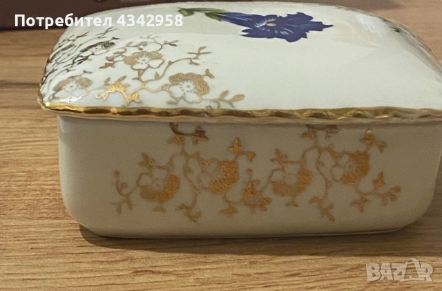 HNR ARZBERG.1925-1939г. Порцеланова кутия за бижута., снимка 2 - Антикварни и старинни предмети - 52216561