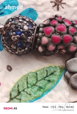 Стара красива среберна пандора    ALE  s925, снимка 8 - Гривни - 52560269