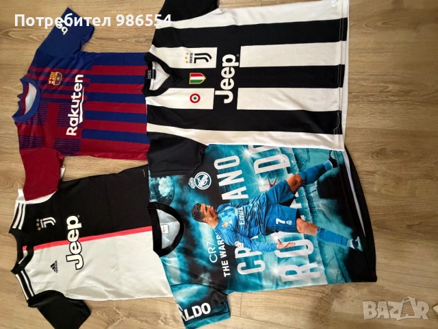 Тениска футболни Ronaldo Messi 152 - 164 см , снимка 2 - Детски тениски и потници - 54155541