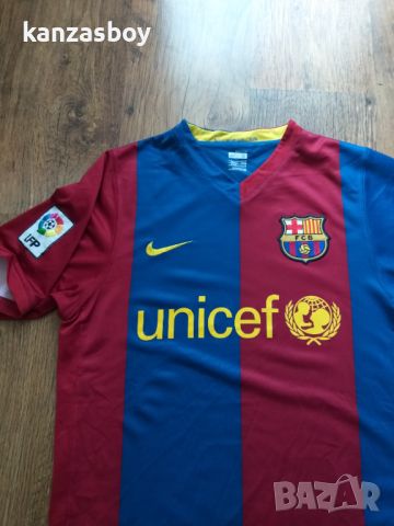 NIKE BARCELONA 2006 2007 HOME FOOTBALL SHIRT - мъжка футболна тениска С, снимка 4 - Тениски - 45439162