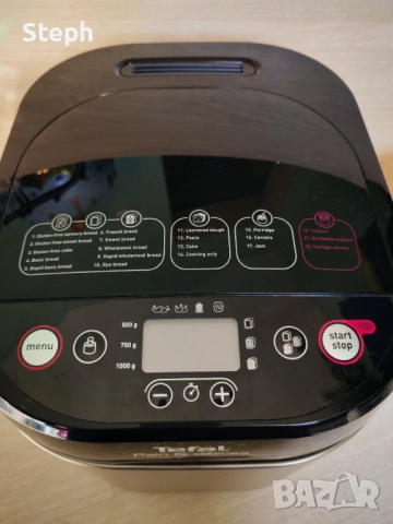 Хлебопекарна Tefal PAIN ET DELICE PF240E38, снимка 7 - Хлебопекарни - 53904779