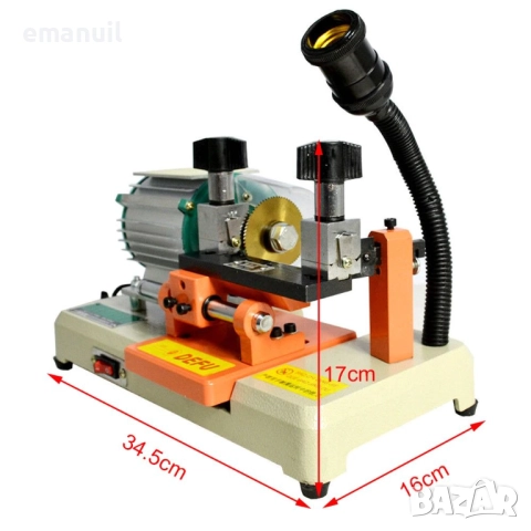 Нарезна ключарска машина секретни сейфови касови ключове с плоска и цилиндрична основа на заготовка, снимка 2 - Други машини и части - 52632624