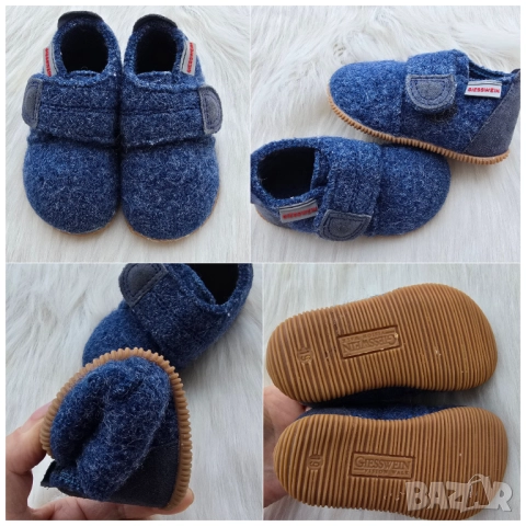 Детски пантофи Giesswein Oberstaufen №19 100% вълна, снимка 15 - Детски пантофи - 52326049