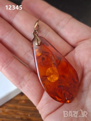 Превъзходен стар медальон/висулка кехлибар,  сребро , снимка 4 - Колиета, медальони, синджири - 54125605