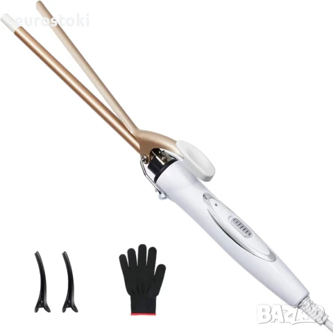 Reyke JK-B006-DE Керамична мини маша за коса 9 мм, 120-220℃, бързо нагряване, снимка 4 - Маши за коса - 51073704