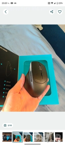 Високо качество безжична мишка Rapoo MT550-45 лв , ,светеща клавиатура,зарядно за кола 