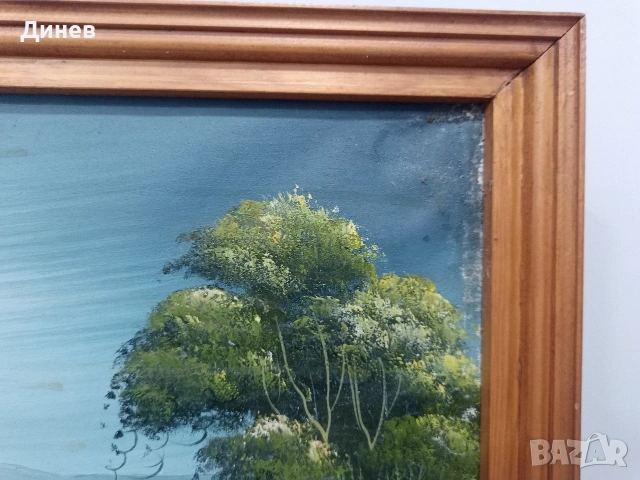 Големи маслени пейзажи (90x50 см) – Старинно излъчване!, снимка 7 - Декорация за дома - 53445361