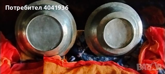 Медни битови чинии за украса или употреба. От Родопите., снимка 3 - Чинии - 45416467