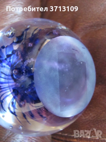 Кристална тежест за бюро, преспапие , Бавария, снимка 6 - Декорация за дома - 51644007