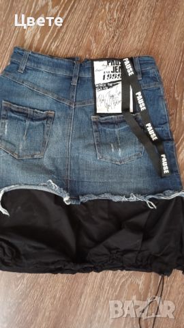 Дънкова пола Pause jeans , снимка 4 - Поли - 46361540