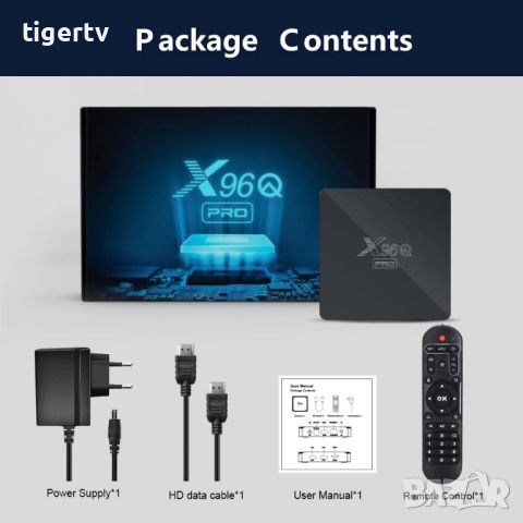 Най-нов Android TV Box X96Q PRO Android 10, Dual WiFi, Гаранция 1г!, снимка 9 - Плейъри, домашно кино, прожектори - 33252791