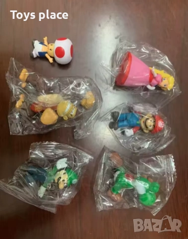 Комплект 6бр фигурки Супер Марио Super Mario Bros, снимка 4 - Фигурки - 51974855