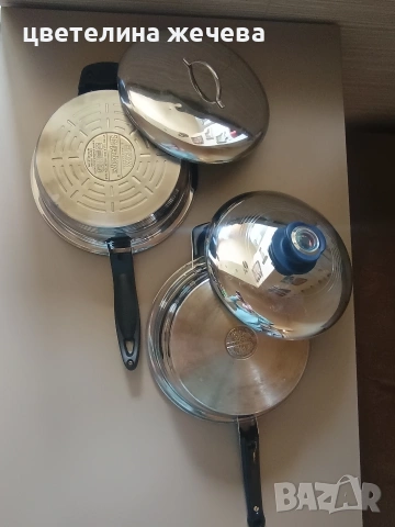 Немски тигани с двойно дъно , снимка 5 - Съдове за готвене - 54243178