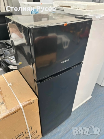 0025 нов хладилник с фризер finlux fxra 260b цена 445лв цвят черен 2г гаранция/ НОВ Размер (В/Ш/Д) (, снимка 4 - Хладилници - 52068264