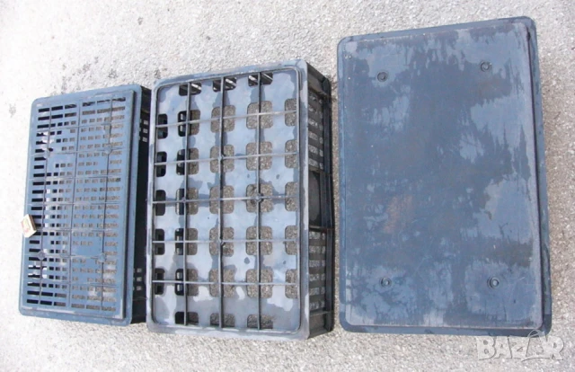 Български Пластмасови КАСЕТИ 60x40 см Касетки Каси Щайги Контейнери за Хляб Закуски Плодове БАРТЕР, снимка 3 - Буркани, бутилки и капачки - 47221974