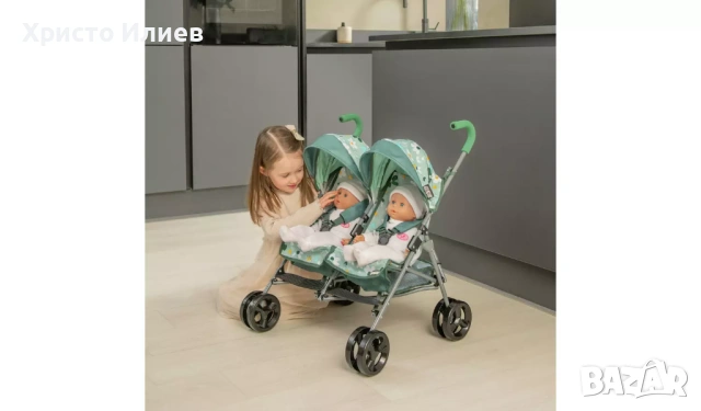 Детска количка за кукли за близнаци Mamas & Papas Junior Twin Cruise, снимка 6 - Кукли - 53491341