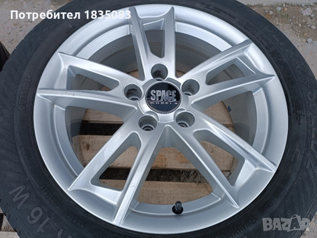 Лети джанти 16ки 5х112 Space Wheels + летни гуми 205/55/16, снимка 7 - Гуми и джанти - 52109734