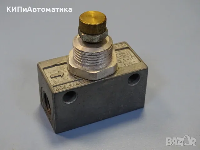 пневматичен регулатор Festo GRA-1/4-B one-way Flow Control Valve 0.1-10Bar, снимка 6 - Резервни части за машини - 48767269