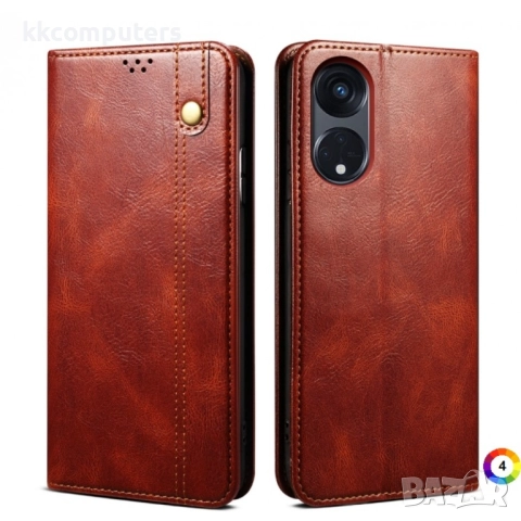 Oppo A1 Pro 5G / Reno8 T 5G / A98 5G Oil Wax Crazy Horse Texture Wallet Калъф и Протектор, снимка 3 - Калъфи, кейсове - 52977160