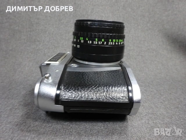 СТАР РЕТРО СОЦ ГДР DDR РЕТРО SLR ФОТОАПАРАТ EXA 1B + ОБЕКТИВ DOMIPLAN 2.8/50 M42, снимка 10 - Фотоапарати - 53946438