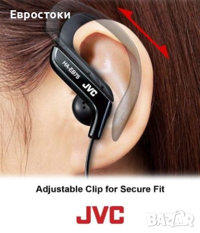 Слушалки JVC Sport HA-EB75, спортни слушалки Ear-Clip , снимка 4 - Безжични слушалки - 46700419