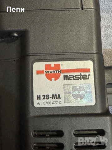 акумулаторен перфоратор WÜRTH MASTER H 28-MA., снимка 3 - Бормашини - 53170526