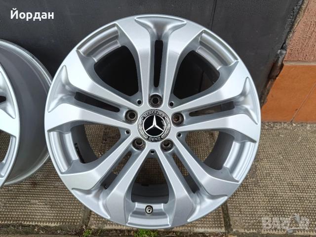 ОРИГИНАЛНИ джанти 17 ' цола 5x112 МЕРЦЕДЕС / MERCEDES BENZ ET36 7,5J 66,6, снимка 11 - Гуми и джанти - 53521977