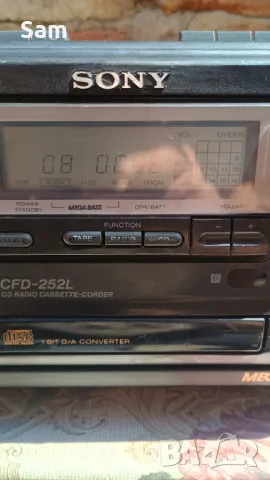Касетофон  soni CFD-252L, снимка 6 - Радиокасетофони, транзистори - 49974761
