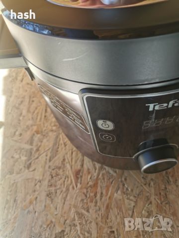 Tefal Turbo Cuisine & Fry, 7,6 л електрическа тенджера под налягане с капак за въздушен фритюрник, п, снимка 10 - Други - 45267474