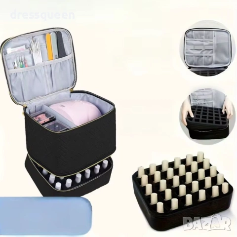 4659 Преносима чанта за лакове и инструменти с дунапренов органайзер, снимка 3 - Други - 53655287