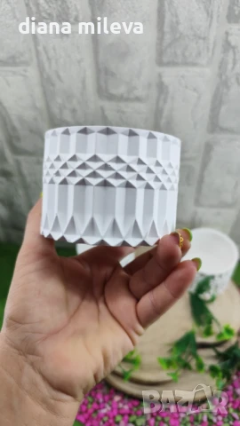 Кашпи от гипсокерамика!!, снимка 6 - Декорация за дома - 51315239