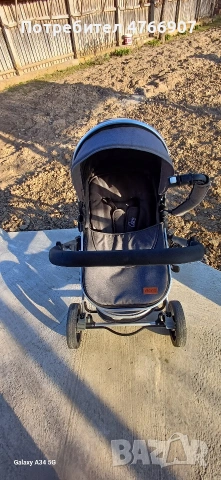 Комбинирана детска количка Moni, Ciara, сив, 0-36 месеца, снимка 7 - Детски колички - 54021904