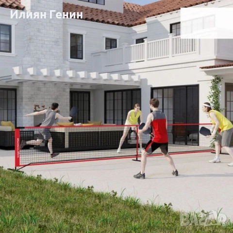 Комплект за пикълбол SPORTNOW с мрежа, стойка, топки, снимка 10 - Други спортове - 53716676