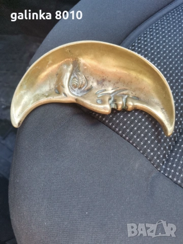 Стара бронзова луна, снимка 3 - Антикварни и старинни предмети - 53200871