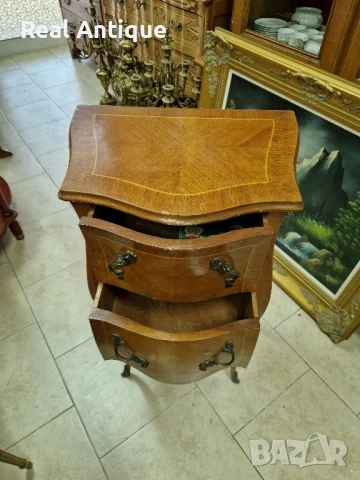 Страхотно антикварно английско дървено шкафче скрин масив, снимка 7 - Антикварни и старинни предмети - 51050750