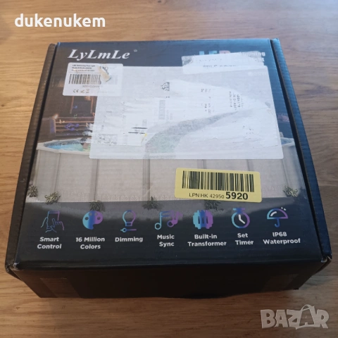 Магнитен LED прожектор за басейн LyLmLe 20W – RGB, APP управление, снимка 12 - Лед осветление - 53240000