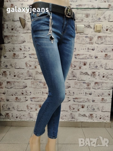 Puccihino- модел slim, класика цвят, избелени, пролетен деним с еластан