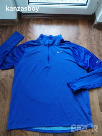 Nike Dri-FIT Element Top Half-Zip - страхотна мъжка блуза ХЛ КАТО НОВА, снимка 7 - Блузи - 49416032